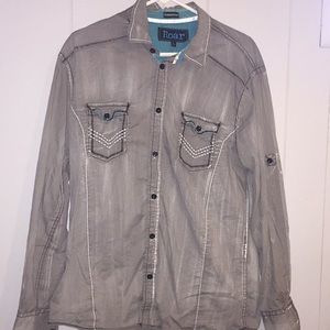 Men’s roar button down